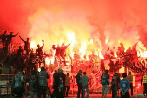 Rote Bengalos Stadion